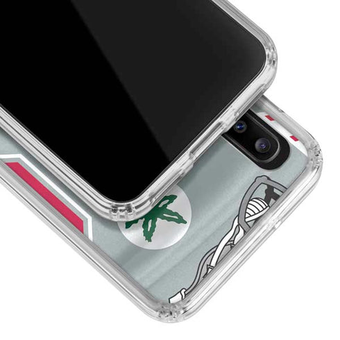 Ohio State University Pattern Galaxy A20 Clear Case